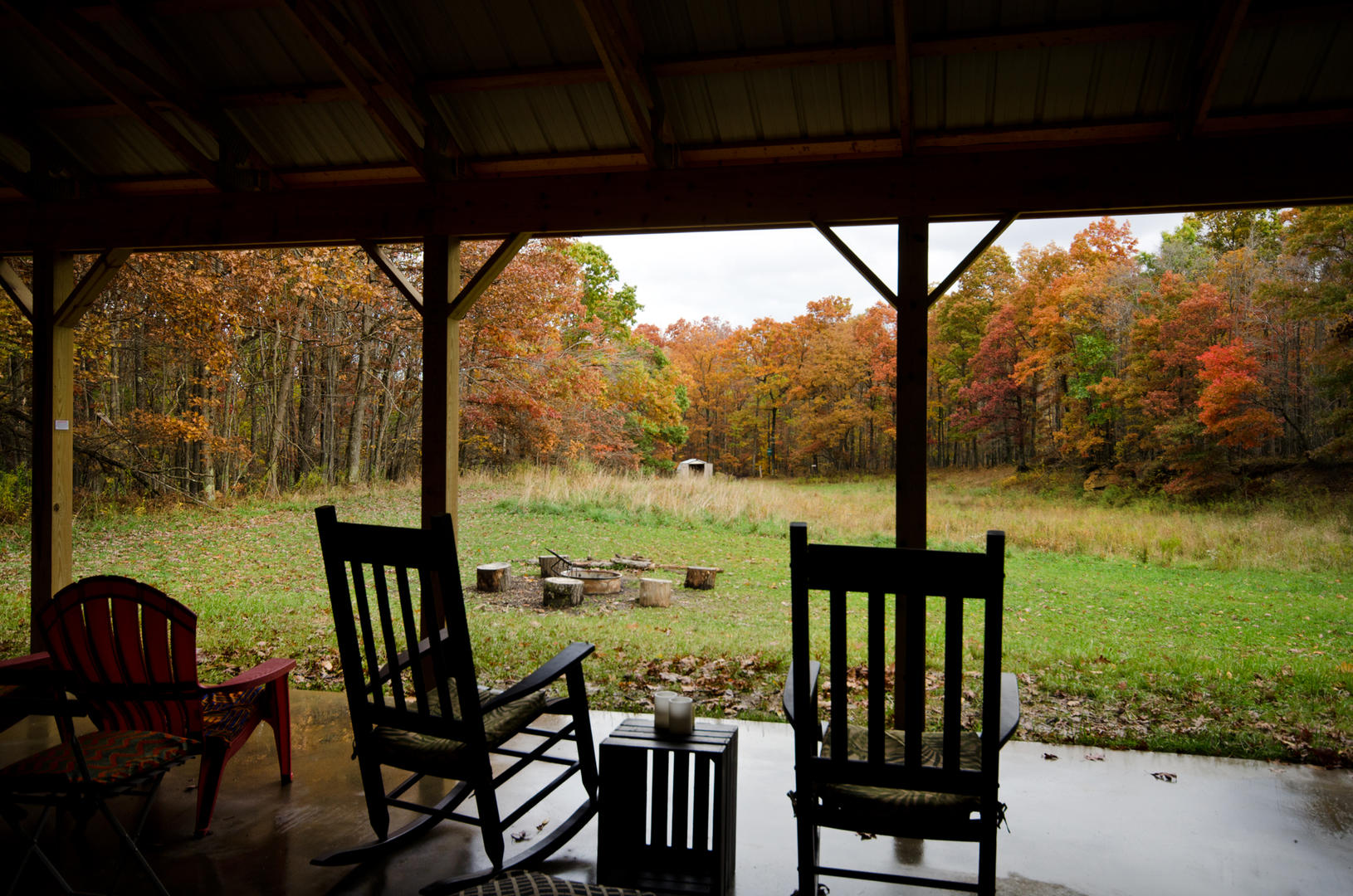 view from pavilion - autumn