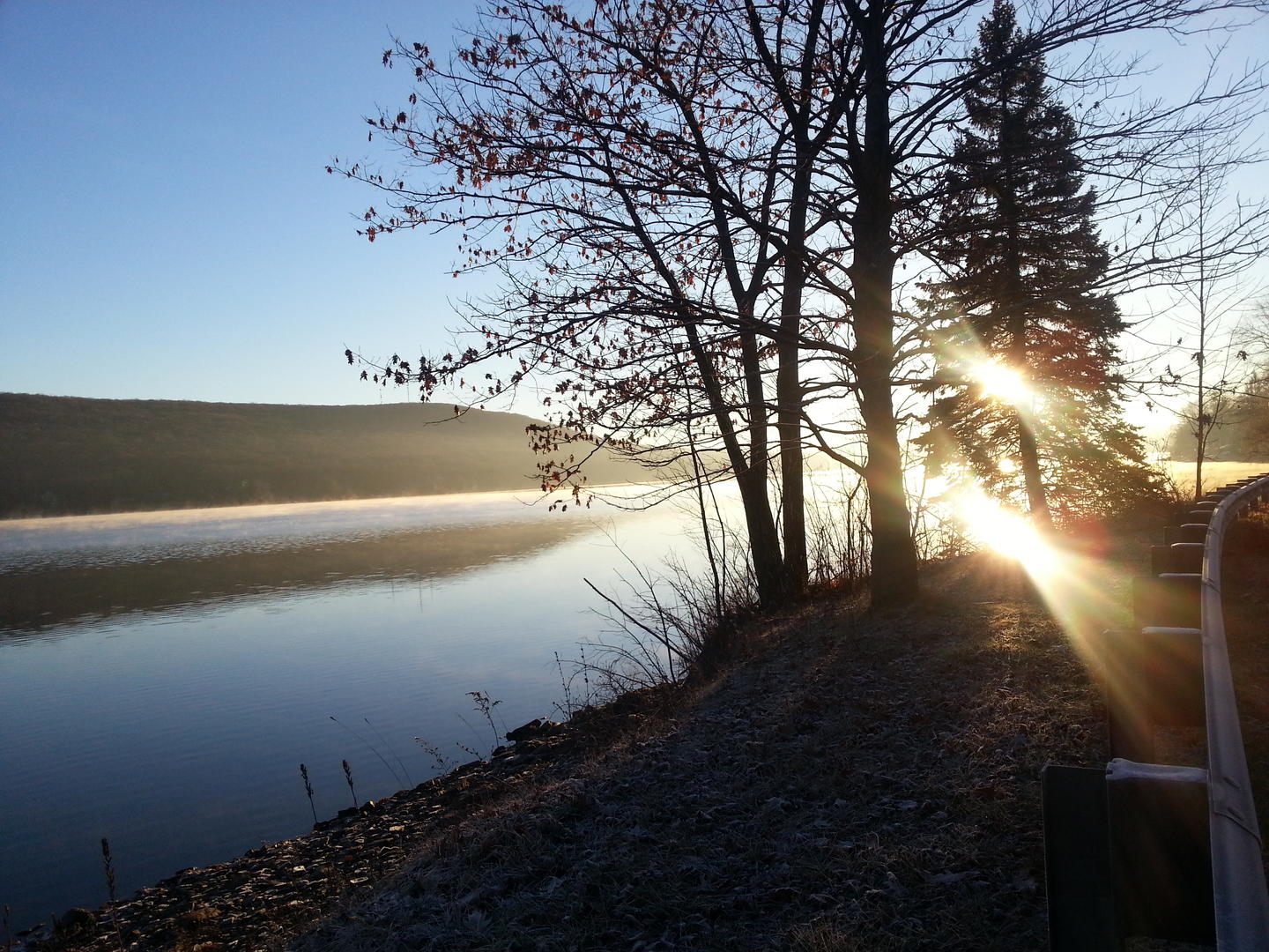 early winter lake - calm