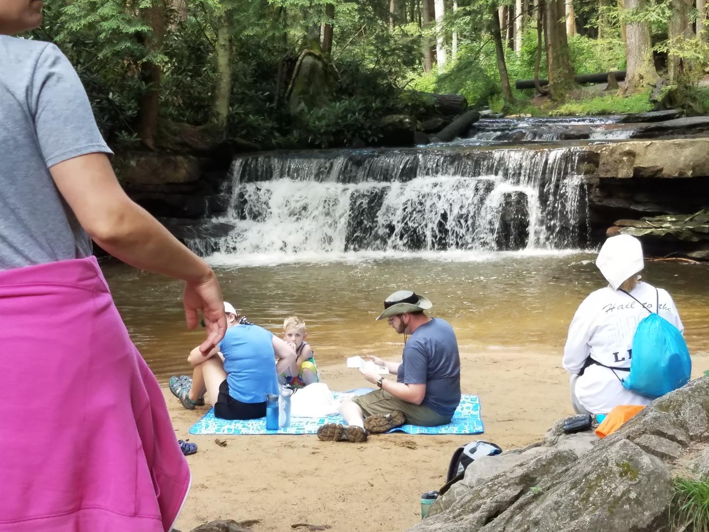 chilling at Tolivar Falls