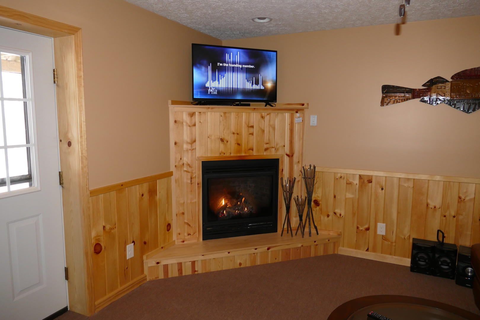 Fireplace rec room 2