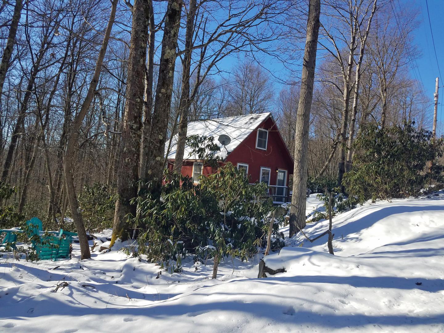 Side yard - Winter