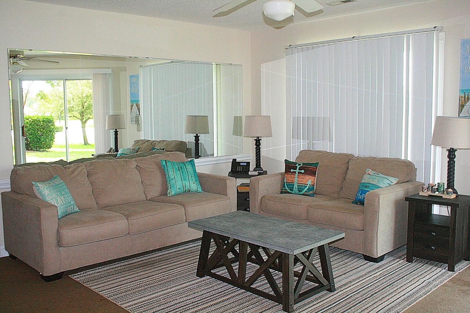 Full Kitchen, 2 Bedrooms, 2 Bathrooms, Golf Resort, Close to Beach in Calabash, NC (104)