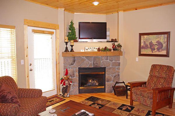 Living Room Tv and Gas Fireplace 