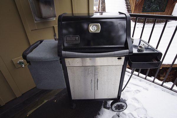Grill on Private Patio