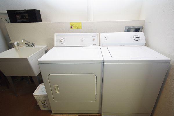 Washer and Dryer in Heated Garage