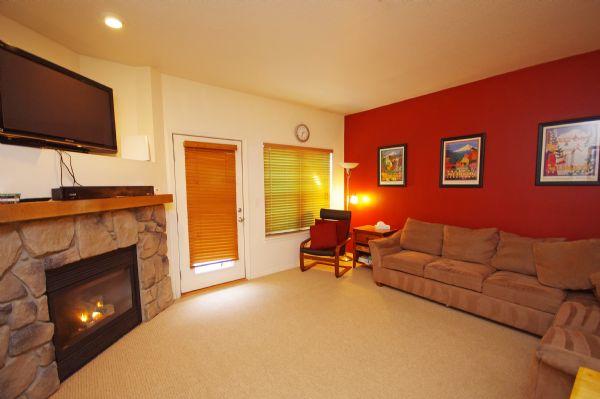 Living Room Tv and Gas Fireplace