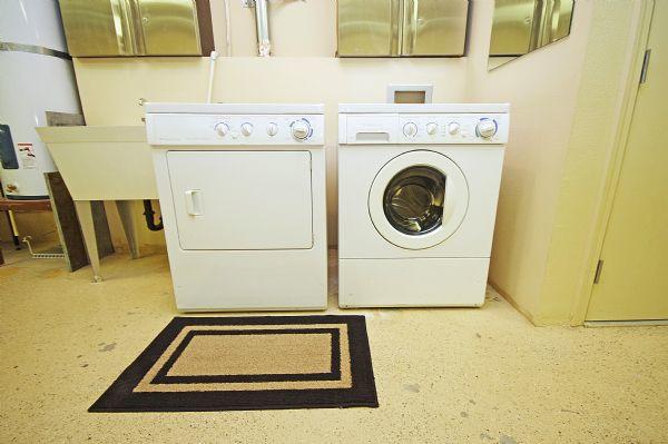 Washer and Dryer in Heated Garage