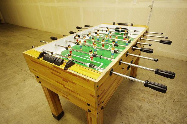Foosball Table in Heated Garage