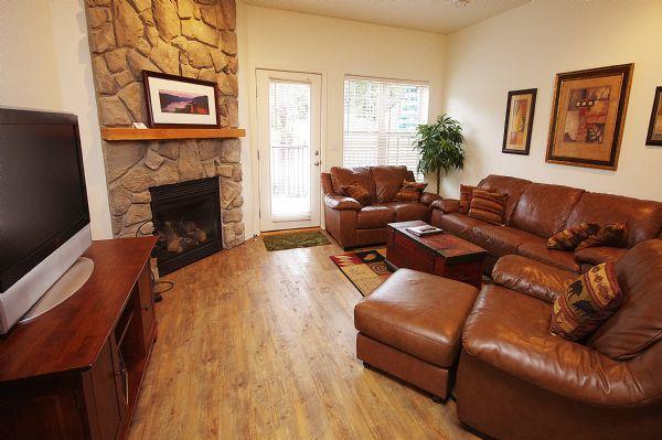 Living Room with Tv & Gas Fireplace