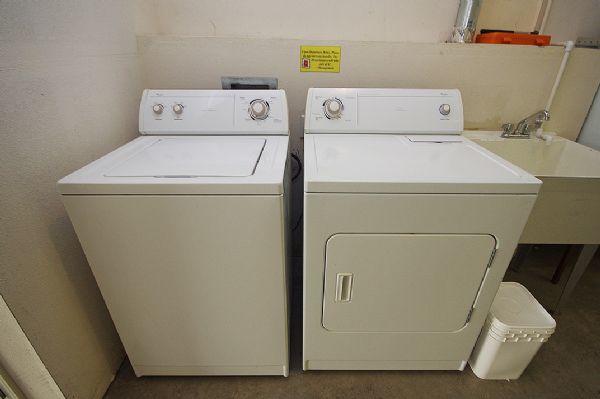 Washer & Dryer in Heated Garage