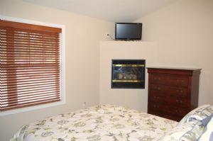 Master Bedroom with TV & Gas Fireplace