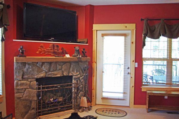 Gas Fireplace and Tv