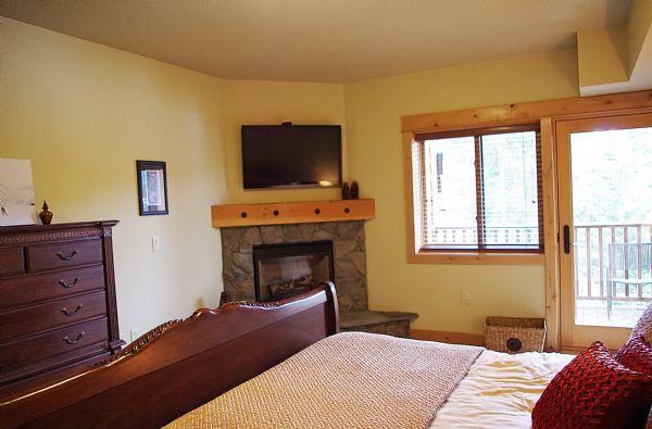 Master Bedroom Gas Fireplace and Tv