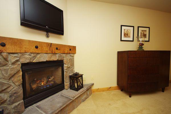 Master Bedroom Gas Fireplace and Tv