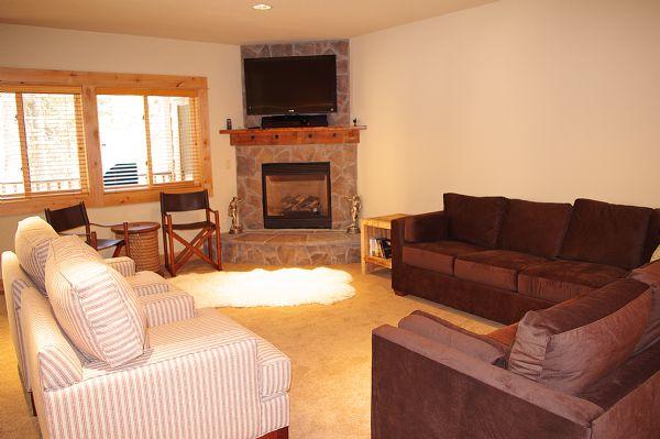 Living Room with Gas Fireplace and Tv