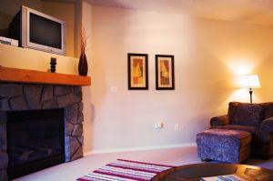TV and Gas Fireplace