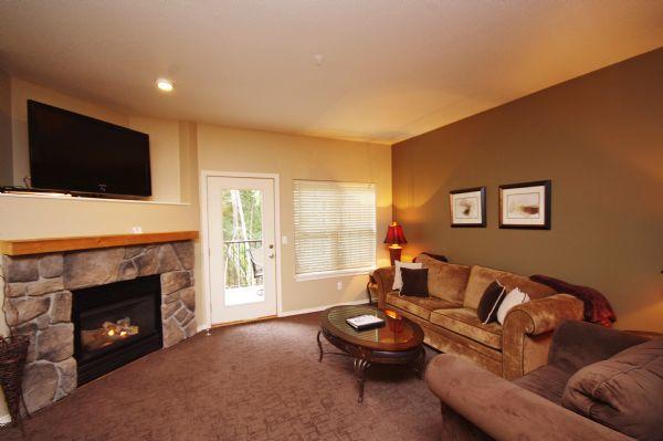 Living Room Tv and Gas Fireplace
