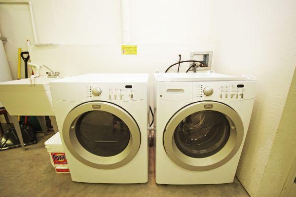 Washer and Dryer in Heated Garage