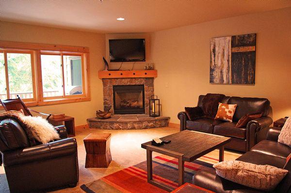 Living Room Gas Fireplace and Tv 