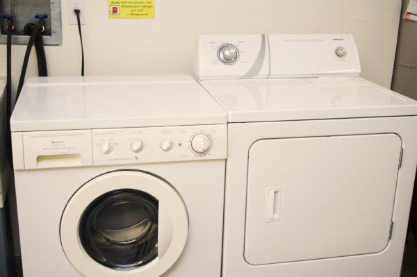 Washer and Dryer in Garage