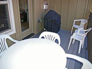 Deck with Barbecue and Furniture