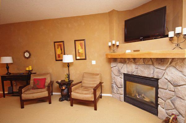 Living Room Gas Fireplace and Tv