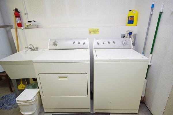 Washer and Dryer in Heated Garage