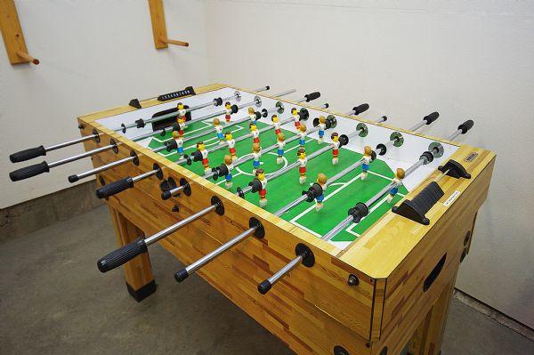 Foosball Table in Heated Garage