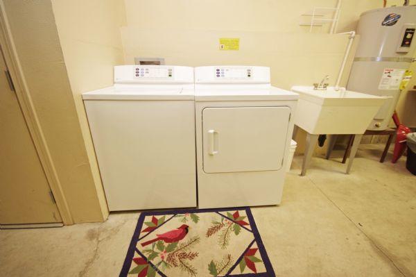 Washer and Dryer in Heated Garage