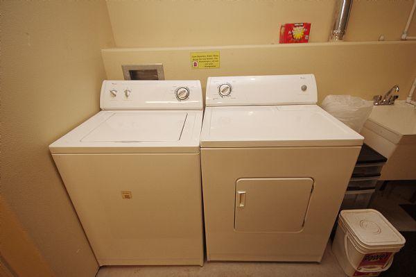 Washer and Dryer in Heated Garage