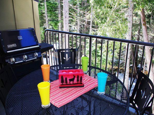 Gril and Patio Furniture on Patio