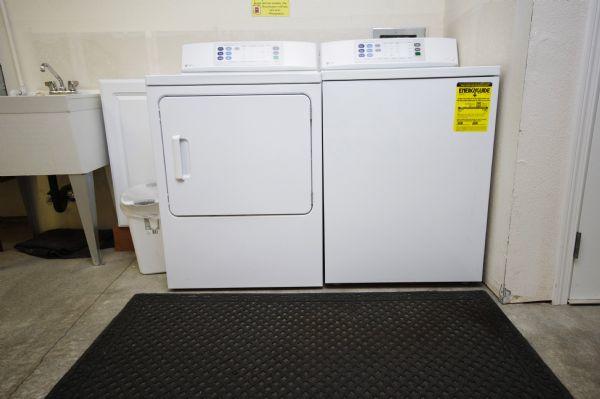 Washer and Dryer in Heated Garage