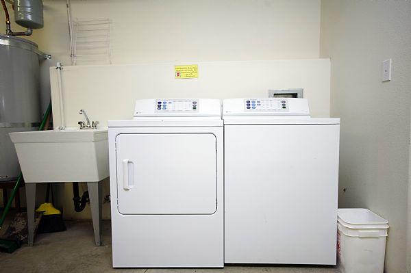 Washer and Dryer in Heated Garage