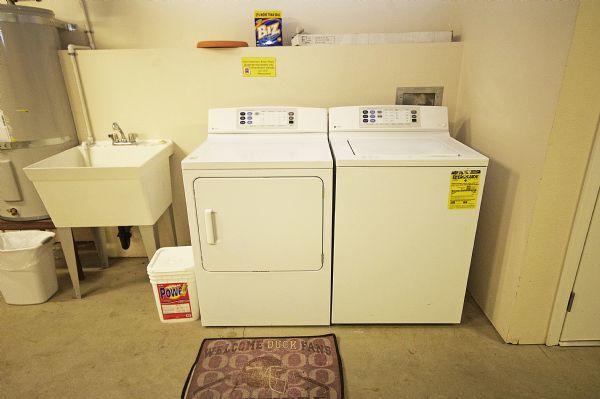 Washer and Dryer in Heated Garage