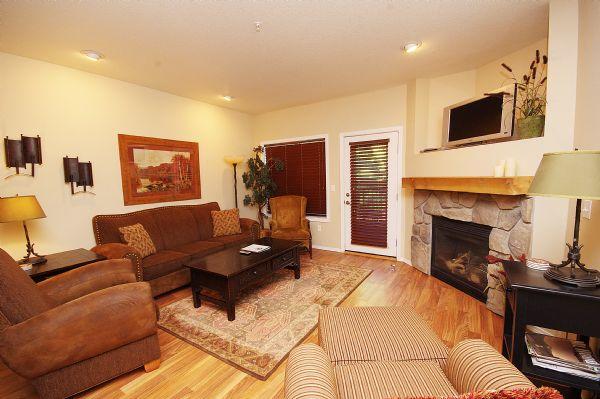 Living Room Tv and Gas Fireplace