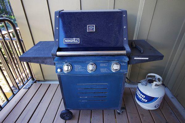 Grill on Private Patio