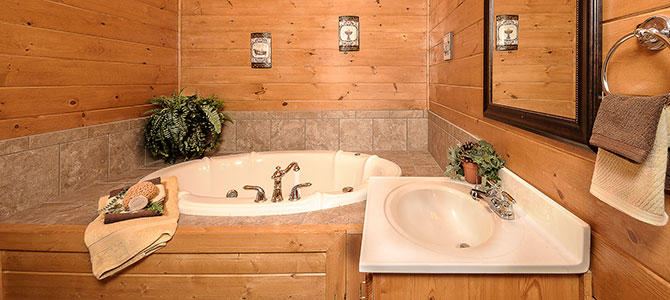 Lower Level Bath Jacuzzi Tub