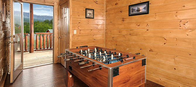 Lower Level Foos Ball Table