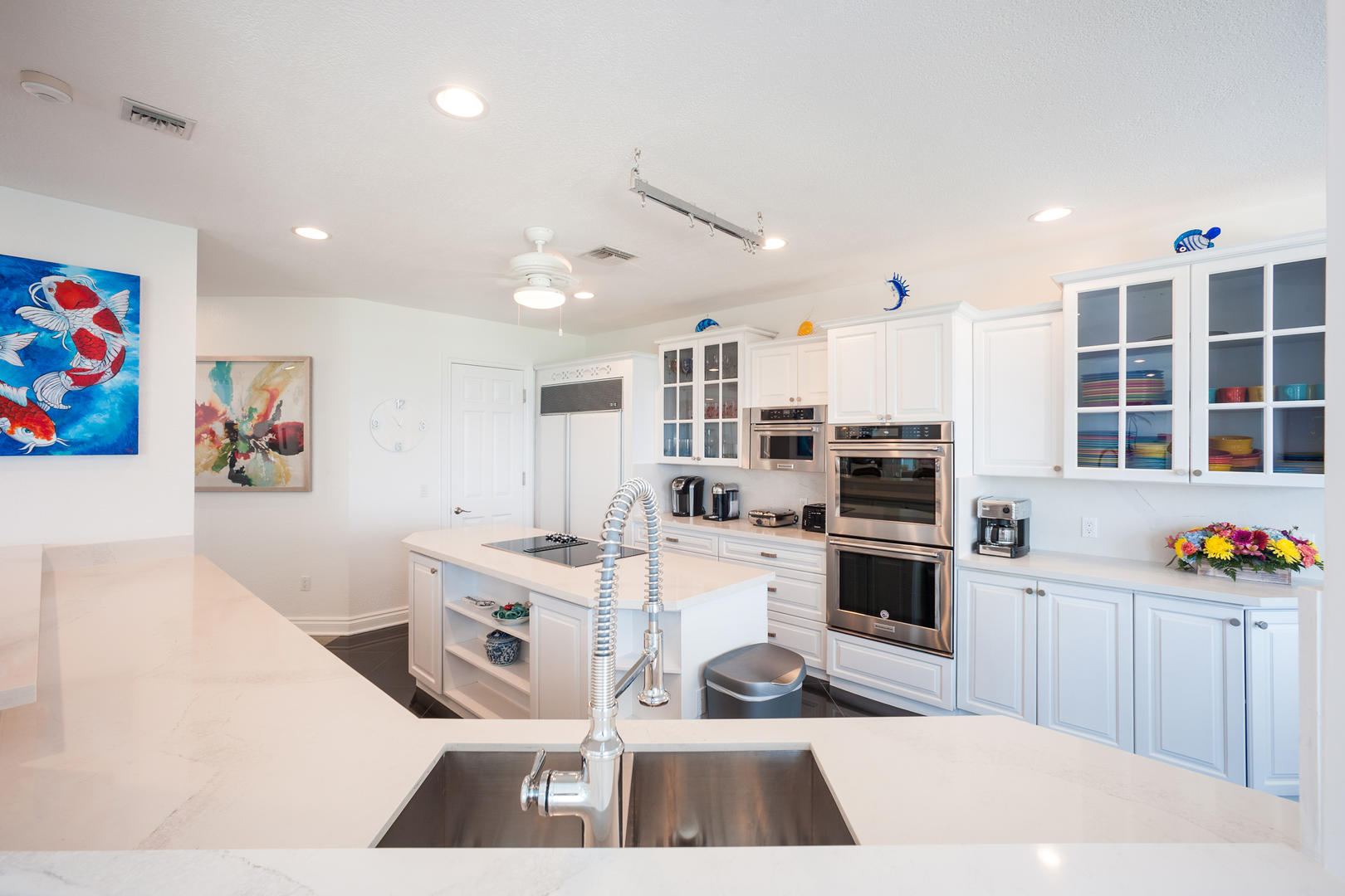 Enjoy a large modern kitchen with updated appliances.