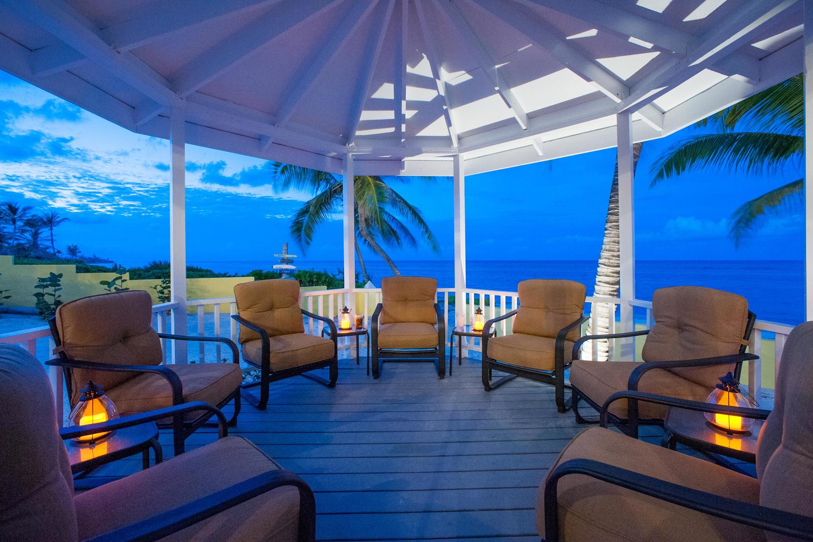 A beautiful spot to watch the sunset in your own personal paradise.