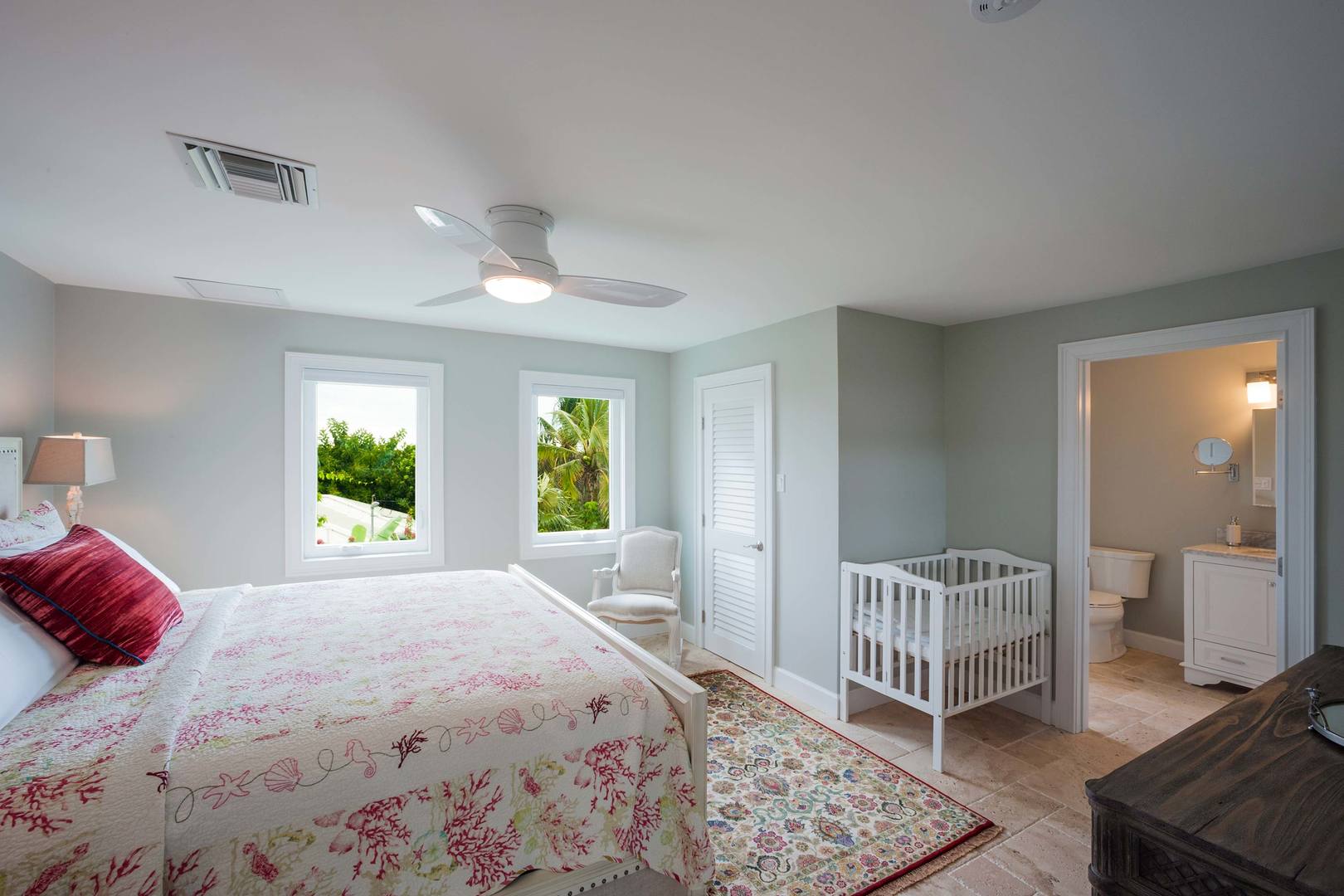Upper Level Guest Suite with Crib.
