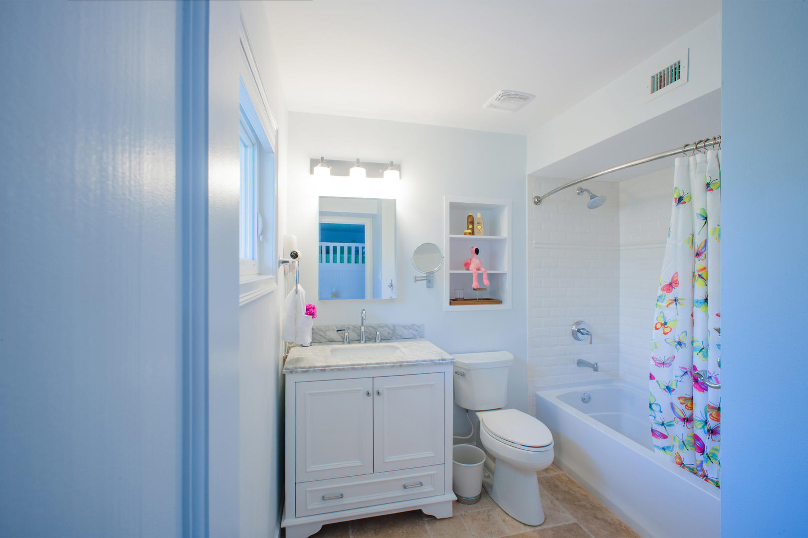 Pool level Bunk Room Bath.