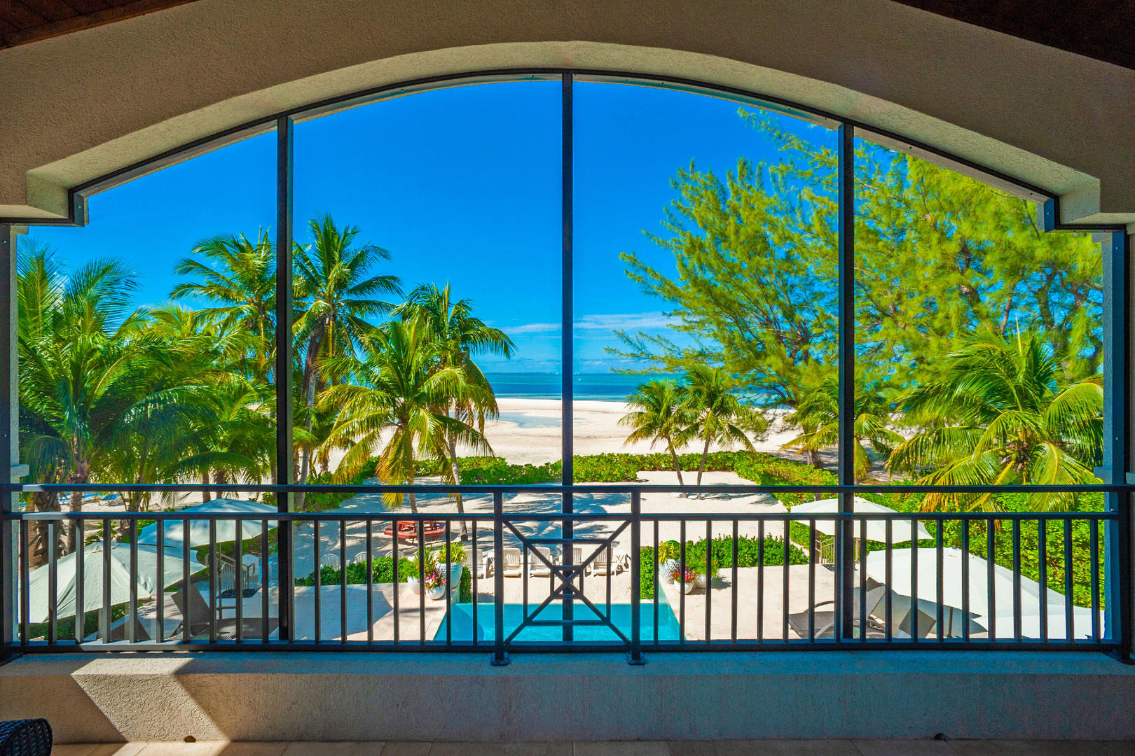 Balcony views of the Caribbean Sea.