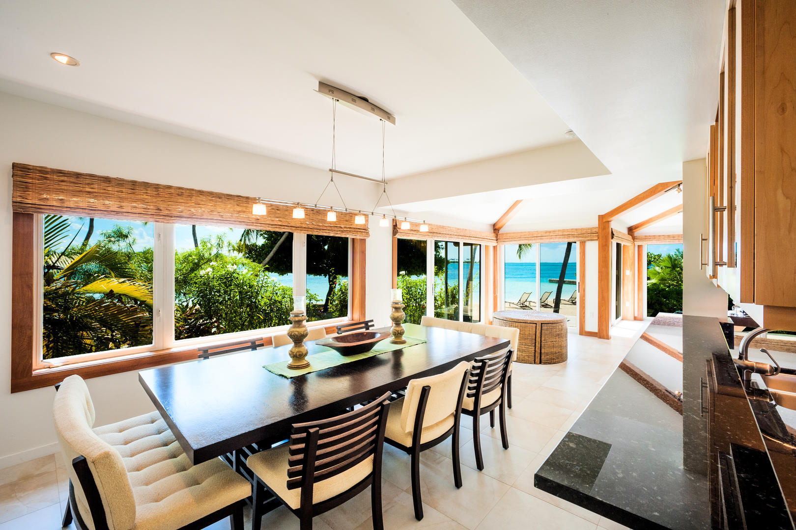Dine at this gorgeous table with seating for 8.