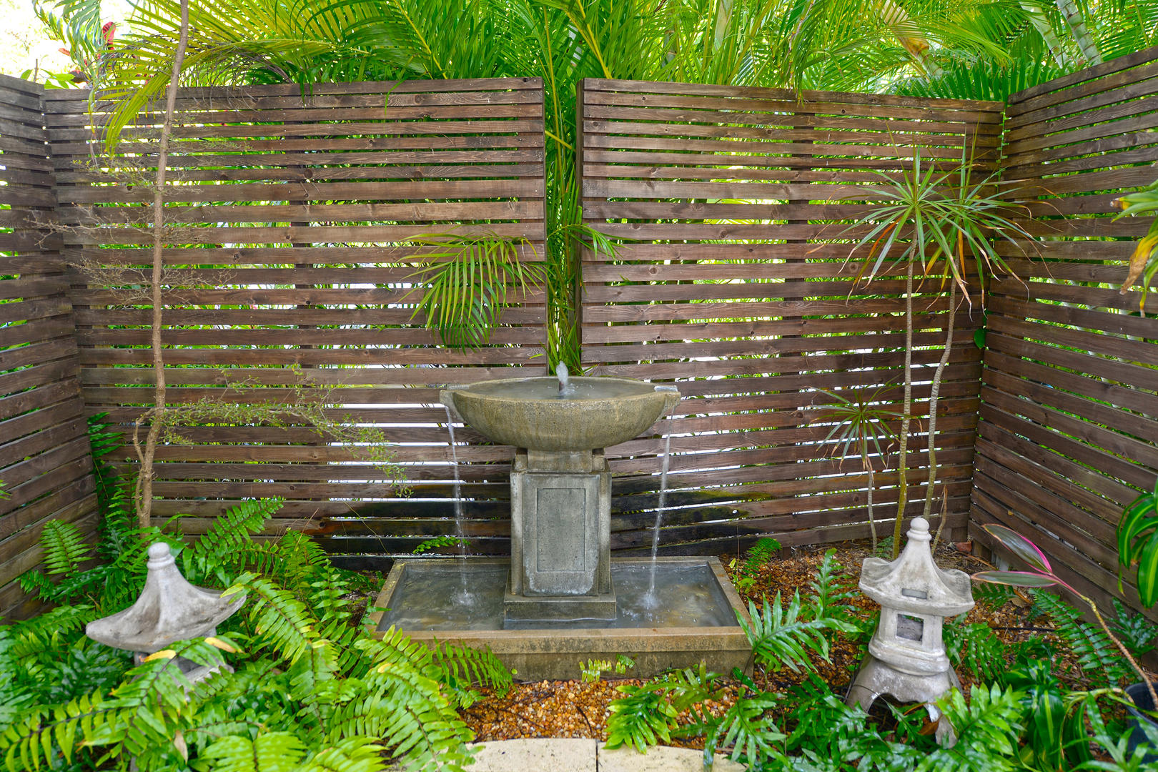 Zen garden attached to the nursery.