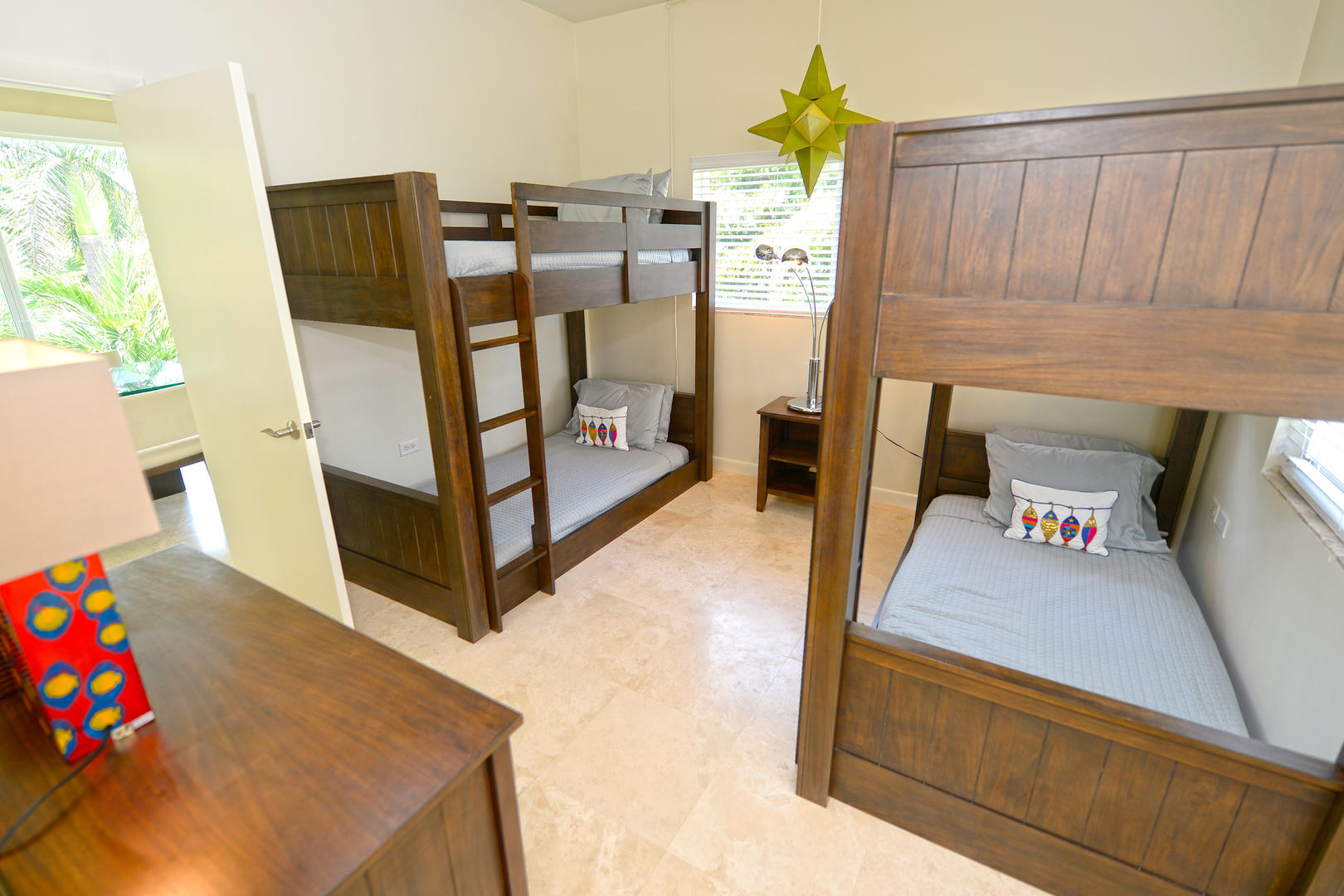 Guesthouse bunk room.