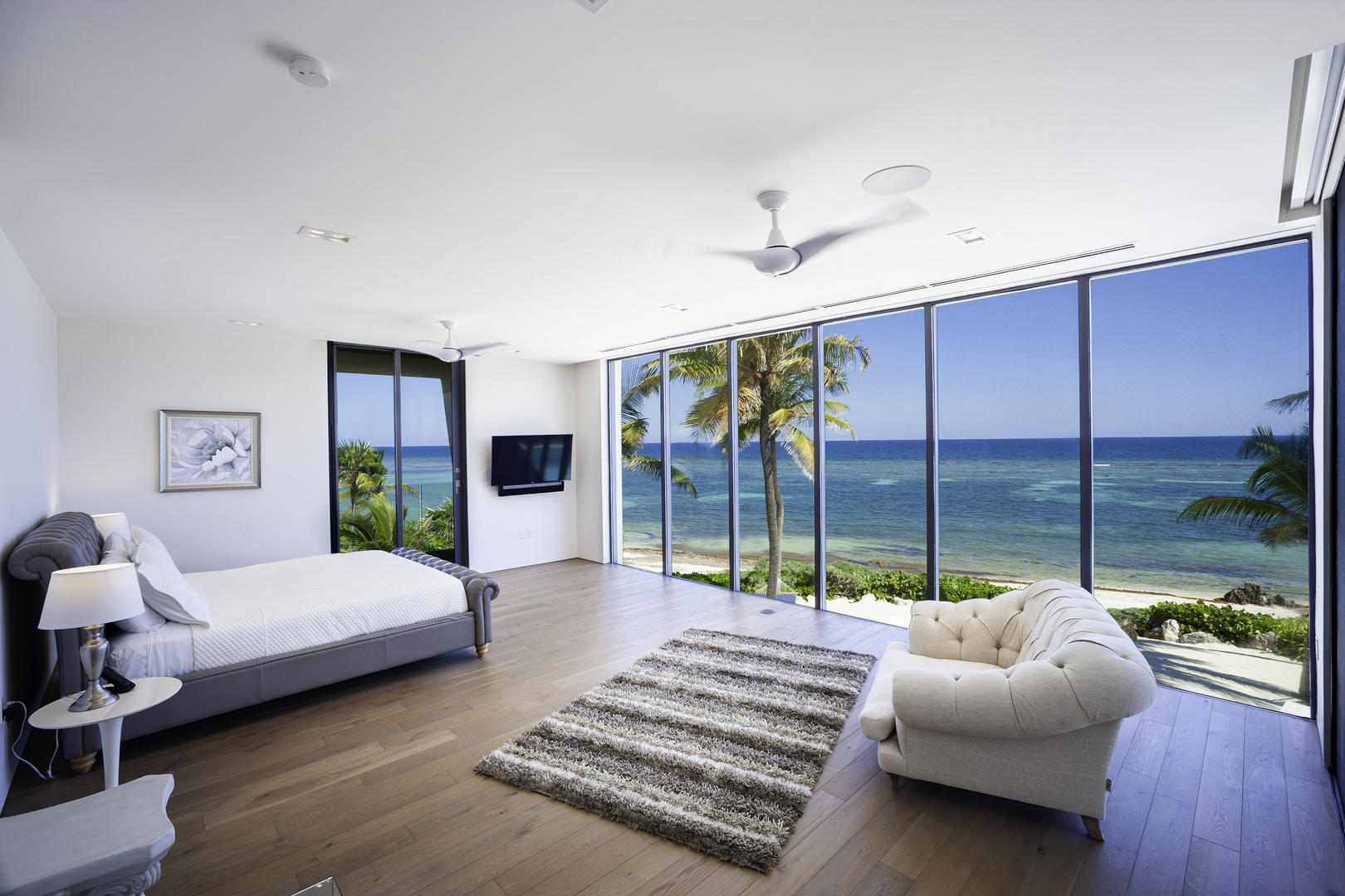 Master king suite with panoramic ocean views.