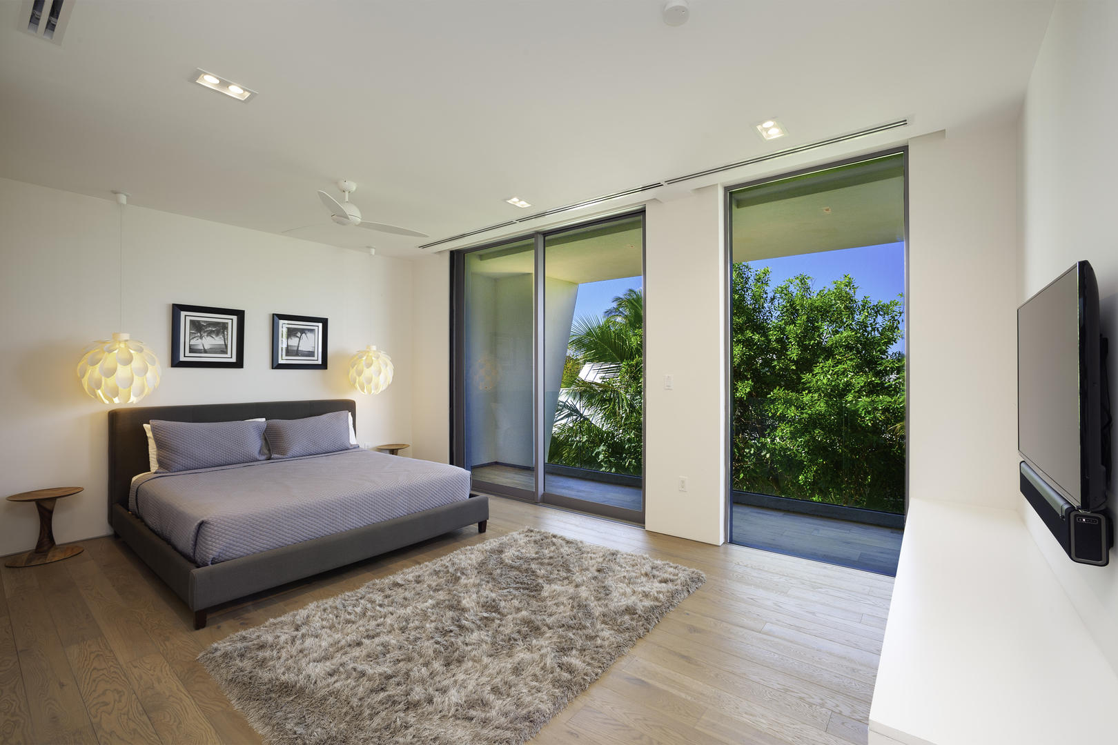 King Guest Bedroom with garden views.