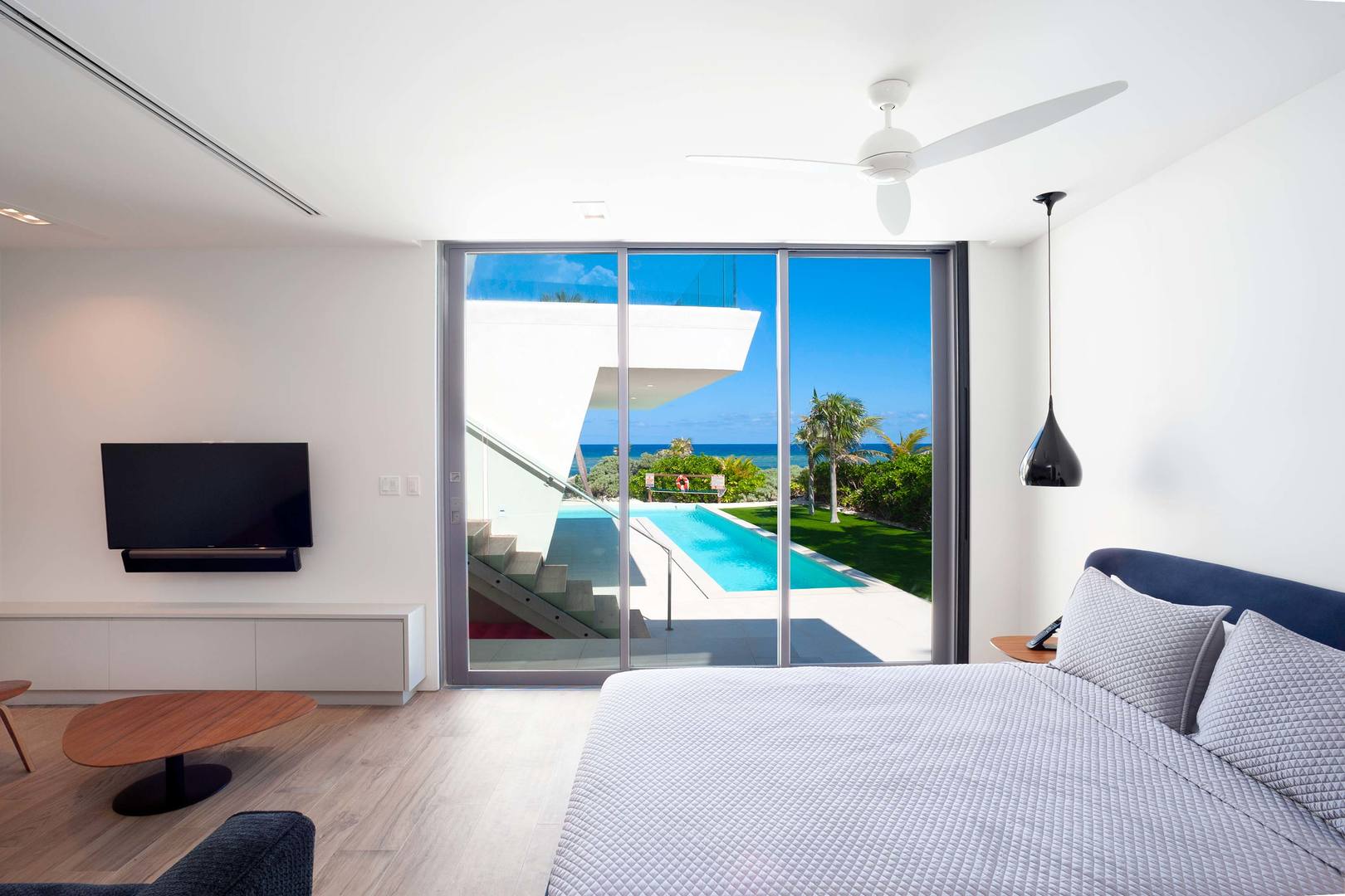 Family bedroom suite just off the pool deck.