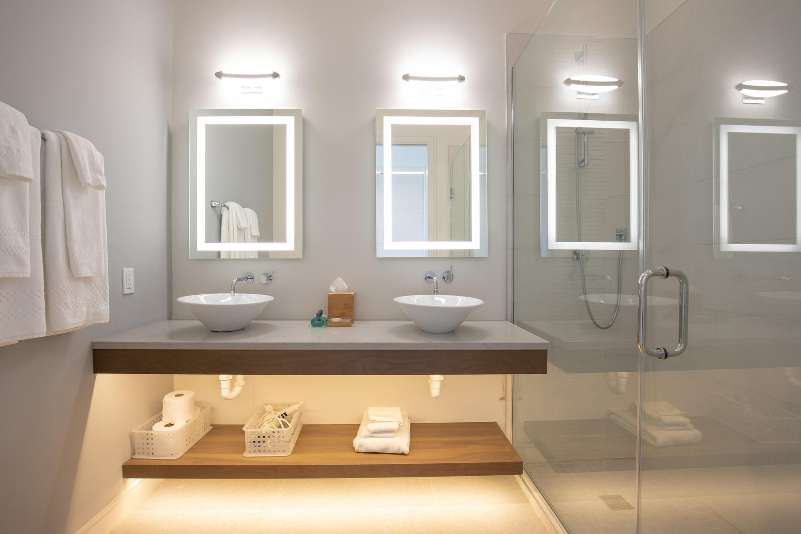 Guest suite #2 ensuite bathroom with shower.